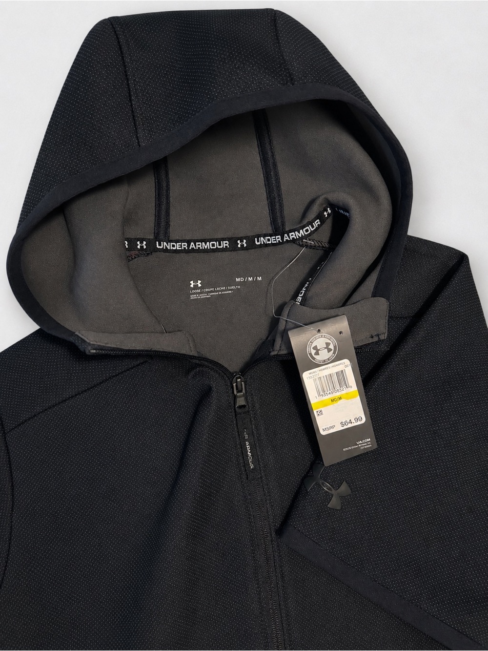 Under Armour UA Rival Fleece Men’s Short Sleeve Hoodie in black